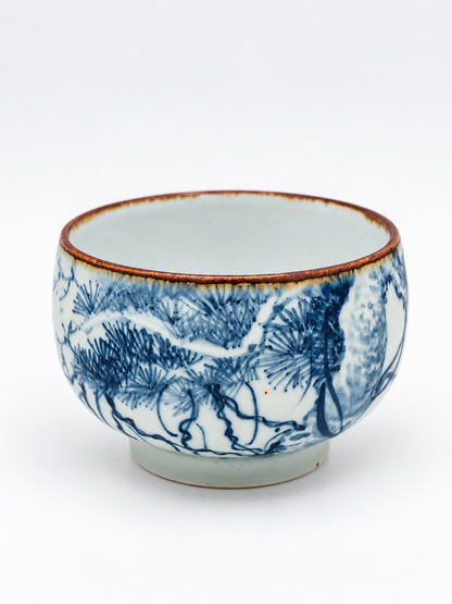 Qing Hua Round Footed Cup